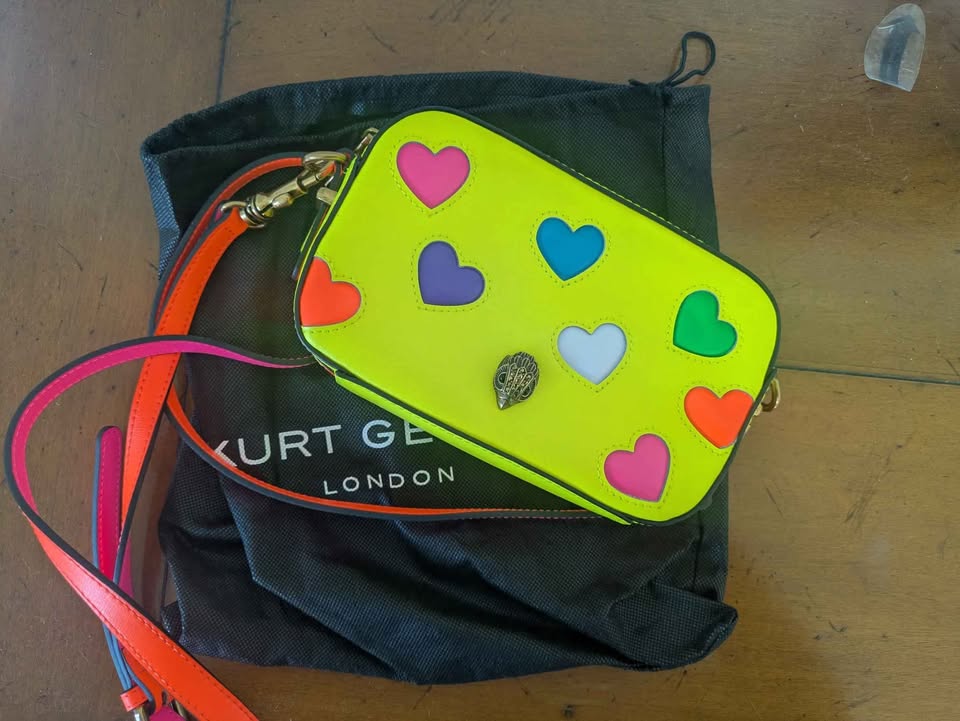 Kurt Geiger Neon Heart Crossbody — Like New with Dust Bag