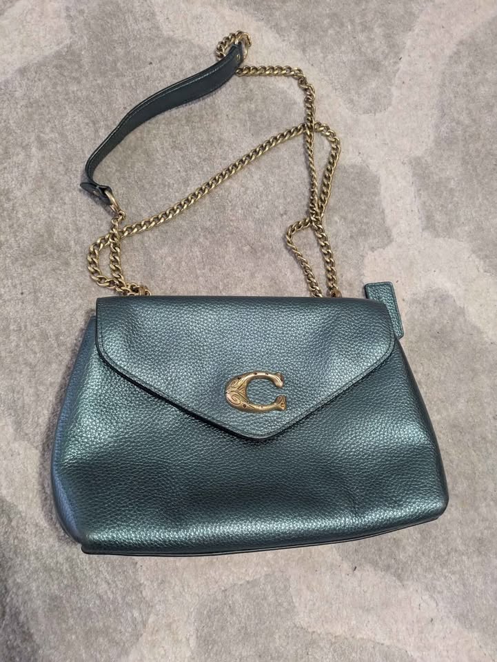 Coach Tammie Shoulder Bag – Teal Green - Image 2