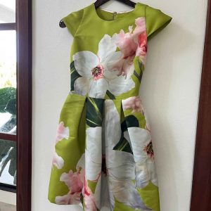 Ted Baker Green Floral Dress – Brand New (Size 0 / XS)