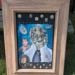 Scott Stallard Original Mixed Media Artwork – Framed
