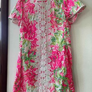 Lilly Pulitzer Pink Floral Dress – Size 16