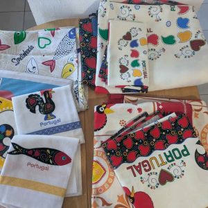 Portugal-Themed Kitchen Linen Bundle – Brand New