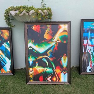 Scott Stallard Original – “Chromatic Drift” – Printers Ink Painting