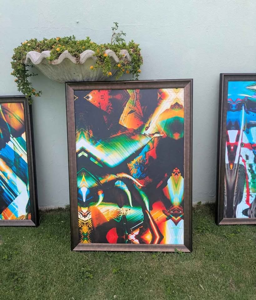 Scott Stallard Original – “Chromatic Drift” – Printers Ink Painting