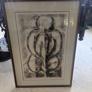 Rare Original Charcoal Drawing by Alfred Birdsey