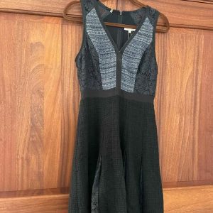 Rebecca Taylor Black Lace & Tweed Dress – Size 2 – New with Tags
