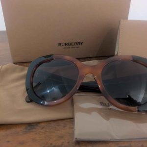 Burberry Oversized Sunglasses Tortoiseshell Black