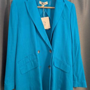 Diane von Furstenberg Blue Blazer Jacket Size 10 – New With Tags