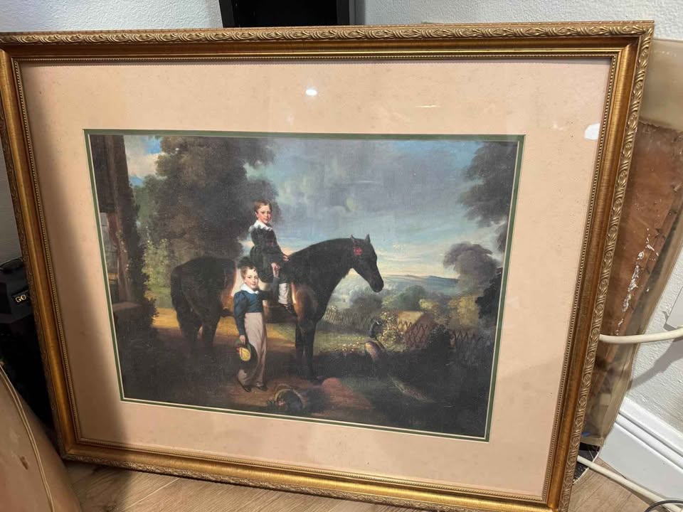 "Portrait of Two Boys” After George Chinnery – Framed Print