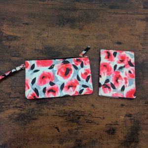 Kate Spade Floral Passport Holder & Matching Wristlet Set