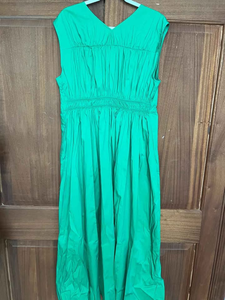 Diane von Furstenberg Gillian Dress – Signature Green | Size L - Image 4