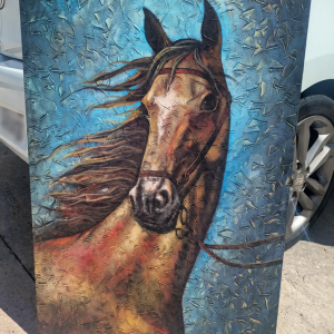 Original Horse Painting – Textured Canvas from Costa Rica Gallery